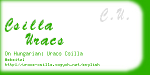 csilla uracs business card